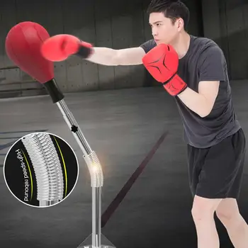 Reflex Taška Nastavitelná Výška Volně Stojící Rychlosti Boxovací Pytel Uvolnění Stresu 8 Silnými Přísavkami Boxing Rychlost Koule