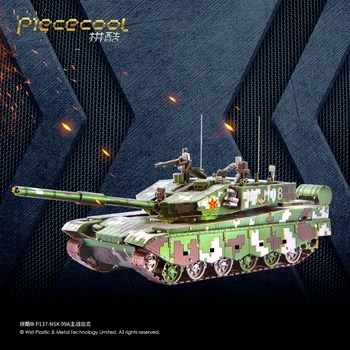 MMZ MODEL Piececool 3d Kovové Puzzle 99A Hlavní Bitevní Tank DIY Sestavit Model, Stavebnice, Laser Cut Skládačky Hračky P137-NSK