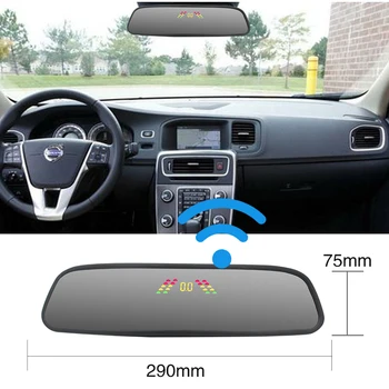 Auto bezdrátové připojení parkovací senzor parktronic auto zpětné zrcátko LCD displej couvací radar bzučák upozorní 2021 nové