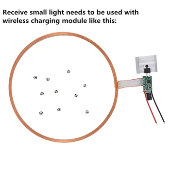 10ks přijímat malé světla, Jeden-k-mnoha dekorativní světla se používají ve spojení s bezdrátovým nabíjením moduly
