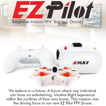 EMAX EZ Pilot 82MM Mini 5.8 G Vnitřní FPV Racing Drone S Kamerou brýle Brýle RC Drone 2~3S RTF Verze pro Začátečníky