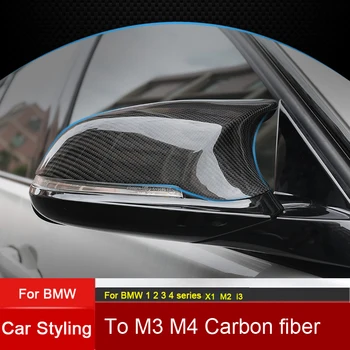 Výměna Uhlíkových Vláken Zrcadlo Sestava Zahrnuje Čepice Shell pro BMW 1 2 3 4 series F20 F21 F22 F23 F30 F31 F32 F33 F34 F35 E84