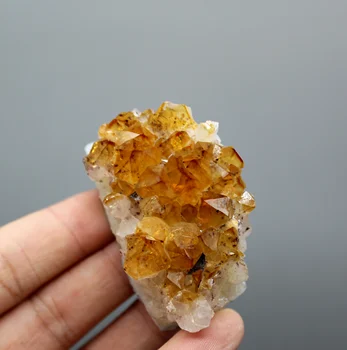 Přírodní Citrín Clusteru minerální exemplář Quartz Kameny a krystaly crystal Léčení