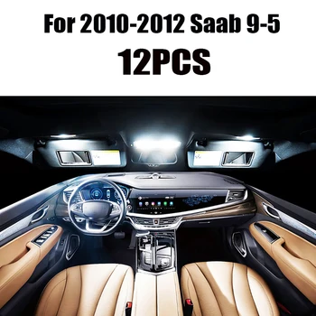 Pro 2001-2012 Saab 9-5 Bílé auto příslušenství Canbus bez Chyb LED stropní Světlo, Světlo na Čtení Kit Mapu Dome Licence Lampa