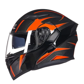 Motocykl Filp UP Helmy LOKOMOTIVA Dual Visor Kouřový vnitřní hledí přilby na Koni Racing Street Moto helmice, capacete GXT902