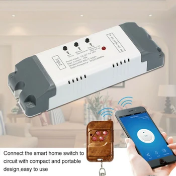 EWeLink 2CH Inteligentní Bezdrátové Spínače Modul S 433mHz RF Controller Kit Smart Wi-fi, Hlasové Ovládání Práce S Amazon Alexa
