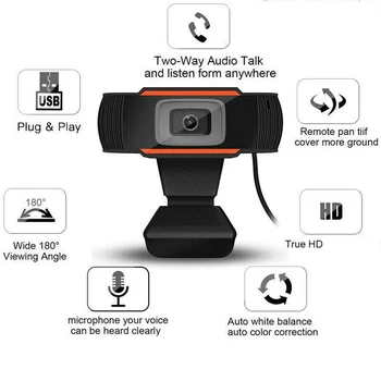 USB webová kamera full HD 1080P kamera webcamera autofokus webové kamery, kamery pro počítače, Notebooku, PC s mikrofonem Video Volání kamera