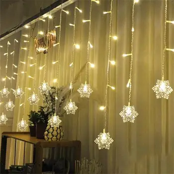 Holiday 3,5 M Vánoční LED Světla AC 110-220V Víla Hvězdičkový LED Závěs String světla Pro Dovolenou Svatební Věnec Párty Osvětlení