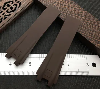 Luxusní Značky 26*20 mm měkké Silikonové Pryže Watchband Speciální pro Ulysse Nardin popruh pro Výkonné 243 pro Muže Hodinky kapela nástroje