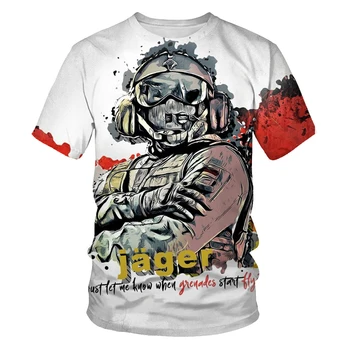 Graffiti T-shirt pánské obraz, obrázek, 3D tisk hip-hop, street oblečení volné a pohodlné tkaniny O-neck pánské T-shirt