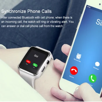 X6 Chytré Hodinky s Fotoaparátem Dotyková Obrazovka Podpora SIM Karta TF Bluetooth Smartwatch pro iPhone Xiaomi Android Telefon