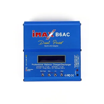 IMAX B6 AC B6AC 80W Lipo NiMH 3S/4S/5S RC Baterie Rovnováhu Nabíječka + EU, USA, AU, UK Plug Napájecí Drát
