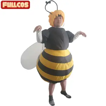 Bumble Bee Halloween Nafukovací Kostým pro Dospělé Cosplay Party Kostým Ženy Muži Zvířecí Maškarní Narozeniny Vyhodit Oblečení