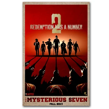 Red Dead Redemption 2 Filmové Plakáty HD Tisk na Plátně Moderní Filmové Umění Cuadros Obrázky pro Domácí Obývací Pokoj Dekorace