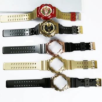Pryskyřice řemínek pánské pin přezka hodinky příslušenství pro Casio G-shock GA GD100 110 120 140GAX GLS sportovní vodotěsné ženské hodinky kapela