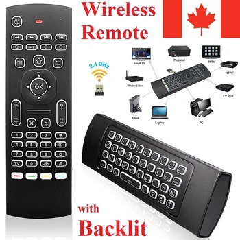 Bezdrátová Klávesnice Dálkové Ovládání Air Remote Mouse Pro TV Box, Smart TV, PC, Notebook, Projektor