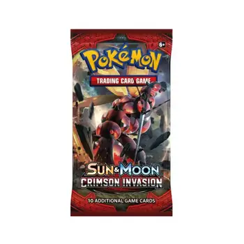 324 Karty Pokémon TCG: Sun & Moon Karmínové Invaze 36 Pytlů označených Booster Box Kolekce Karetní Hry Hračky
