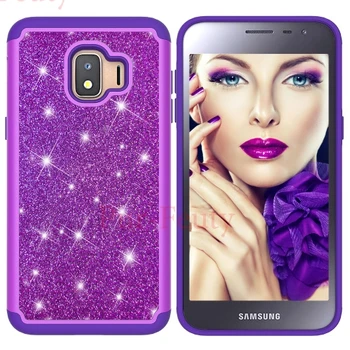 Případy pro Samsung Galaxy J2 J 2 Jádra 2018 SM-J260F/DS J260F/DS Třpytky Dívky Diamond Bling Nárazuvzdorný pro J260 SM-J260 SM-J260M
