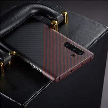 Luxusní značka uhlíkových vláken ochranné pouzdro Pro samsung galaxy note 10 + plus telefon nárazník, originál design