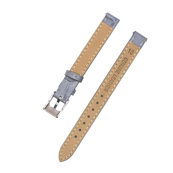 YQI Pravé Kůže Watchband 10mm Hodinky Hodinky Kapela Popruh Malé XS pro Ženy Hodinky náramek hodinky
