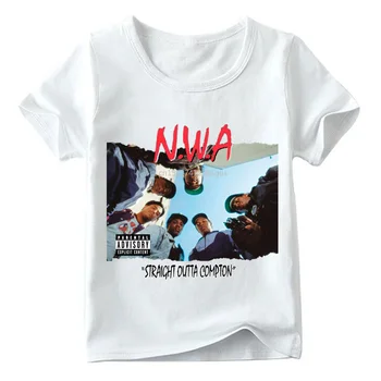 Odpovídající Rodinné Oblečení NWA Straight Outta Compton Tisk T-shirt Rodiny Odpovídající Vzhled Oblečení, Děti A Muže A Ženy, Vtipné Tričko