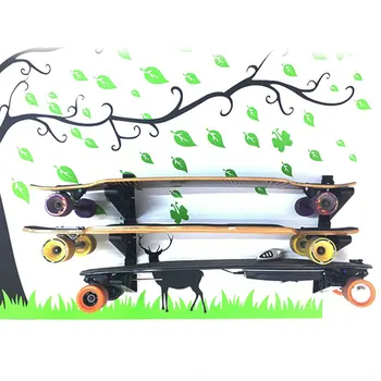 3 pár/sada Skateboard, Věšák na oblečení Domácnost Longboard Skladování Snowboard Rack Nástěnný Rack Lehký A Silný Držák Skateboardu