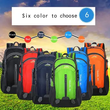 40 L Vodotěsný cestovní pěší Turistika Batohy pro Muže Mužské Unisex Sportovní Taška Pack USB, Venkovní Horolezectví Horolezectví Camping Taška 2019