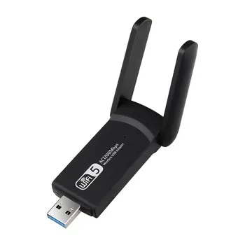 USB 3.0 1200Mbps Wifi Adaptéru, Dual Band 5GHz 2,4 Ghz 802.11 AC RTL8812BU Wifi Dongle Anténa Síťová Karta Pro Notebook Desktop