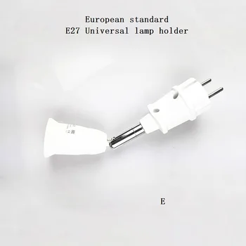 UK, EU Zástrčka Univerzální E27 Objímky Zásuvky Přenosné E27 Žárovka, objímka E27 Socket Šroub Adaptér Zásuvky Converter