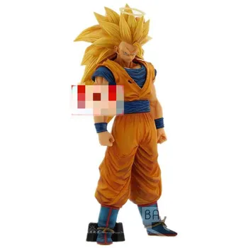 Anime Obrázek Dragon Ball Z Son Goku Super Saiyan 3 PVC Hračky 33cm Figma Akční Model Sběratelskou Panenku Gogeta DBZ Figurální Juguetes