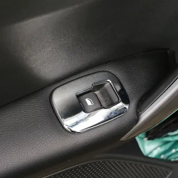 Xburstcar pro Peugeot 2008 - 2019 Auto ABS Chrom Interiér, Okna Zvedák Přepínač Krytu Windows Střihu, Nálepka Příslušenství