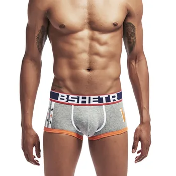 3 Ks/Lot Muži spodní Prádlo Nové BSHETR Značky Boxer šortky, Bavlna Muž Kalhotky Sexy Gay Mens kalhotky Slip Pohodlné Pánské boxerky