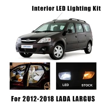 11ks White Chyba, Zdarma LED Lampa Interiér Čtení Mapu Kufru, osvětlení spz Kit Pro LADA LARGUS, Nemovitosti Box R90 F90 2012-2018