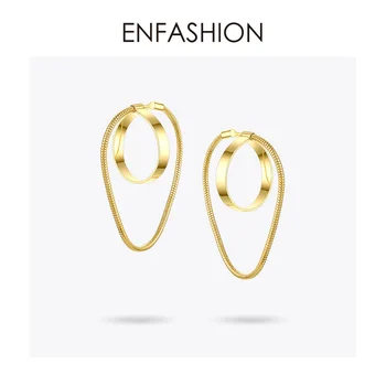 ENFASHION Kruhu Střapcem Ucho Manžety Klip Na Náušnice Pro Ženy Zlaté Barevné Náušnice EarCuff Bez Piercing Módní Šperky E201158