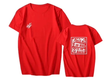 Nové KPOP Zbloudilé Děti Nové Album jsem, KDO Unisex StrayKids T-shirt Graphic Tee Bavlněné tričko Krátký Rukáv Topy