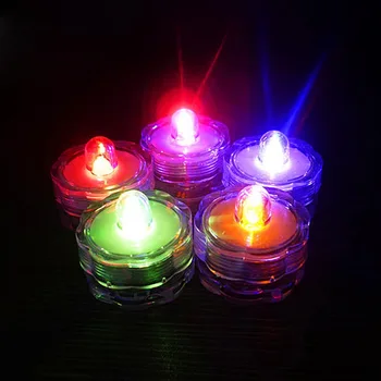 HOT 12ks Super Světlé Ponorné Vodotěsné Mini LED Čajová konvice Světlo Svíčky, Světla Pro Svatební Party Deocr NDS66