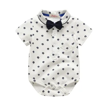 Letní styl baby boy oblečení nastavit novorozence kojenecké oblečení 2ks krátký rukáv t-shirt + podvazky gentleman oblek Batole Oblečení