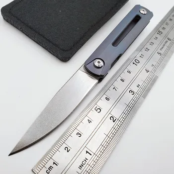 JSSQ S35VN Blade Skládací Nůž Titan Zvládnout Kapesní Nože Venkovní Přežití Lov Bojový Nůž Camping EDC Nástroje