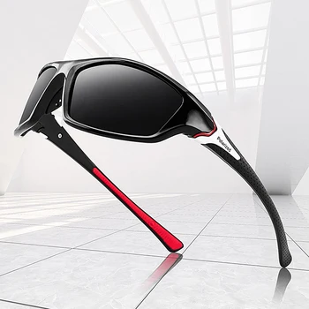 MOUGOL Polarizované Noční Vidění Brýle Muži Řidičské Sluneční Brýle Pro Muže Square Sportovní Značka Luxusní Zrcadlo Odstíny Oculos De Sol