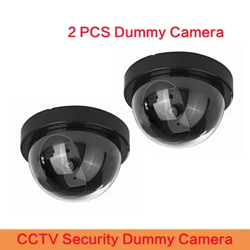 2 KS Vysoce Kvalitní Mini Dome Kamery Atrapa Kamery CCTV Flash Blikající LED Video Surveillance Home Office, Bezpečnostní Kamery