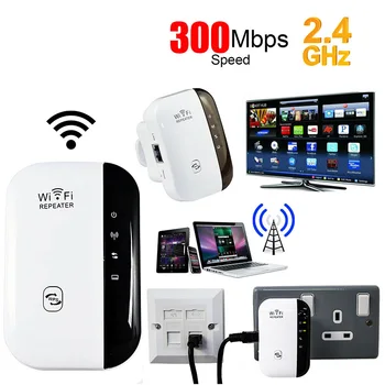 WiFi Bezdrátový Opakovač Wi-Fi Range Extender 300Mbps Wifi Zesilovač