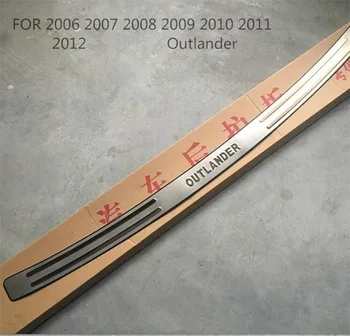 Z nerezové oceli Zadní Nárazník Protector Parapet Kufru Zadní stráž Běhounu Deska pro Mitsubishi Outlander 2006-2012