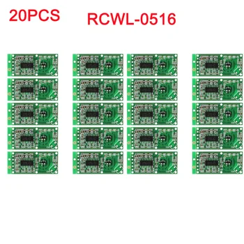 20ks/lot RCWL-0516 Mikrovlnná trouba Dopplerův Radar Senzor Switch Modul Lidské Indukční Deska Detektor pro Arduino RCmall