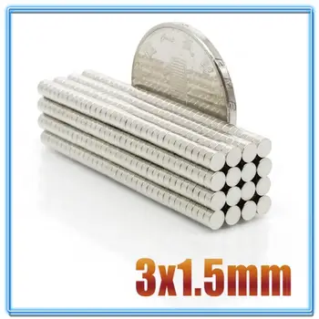 500Pcs Mini N35 Malé Kulaté Magnety 3x1 3x1.5 3x2, 3x4 3x5 3x10 mm Neodymové Permanentní Magnet NdFeB Super Silné Výkonné Magnety