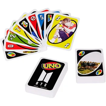 Matný Hra UNO BTS Karetní Hra pro více hráčů Strany Rodinné Deskové Hry Zábava Poker Hrací Karty, Děti, Hračky Dárek