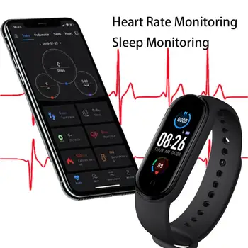 M5 Smart Band IP67 Vodotěsné Sportovní Chytré Hodinky Muži Ženy Krevní Tlak, Srdeční Frekvence Monitoru Fitness Náramek Pro Android IOS