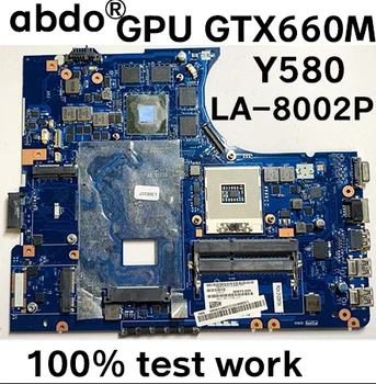 QIWY4 LA-8002P pro Lenovo Y580 Y580N notebook základní deska PGA989 HM77 GPU GTX660M 2GB test práce