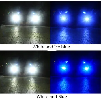 Auto LED Mlhové Světlo H1 H3 H11 H8 H9 HB3 HB4 9005 9006 s Duální Barvy v Jedné Světlo 6000k 3000k pro Ford, VW, Honda, Toyota