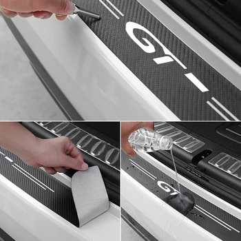 Auto doplňky z Uhlíkových vláken tkaniny kufru nálepka pro Peugeot GT 3008 4008 5008 3008GT 2008 408 508 308 příslušenství auto styling