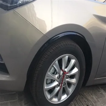 4pcsCar Černá/Truck Carbon Fiber Gumové Kolo Obočí Lip Protector Nálepka Obložení Blatník Světlice Anti-scratch pro Mitsubishi ASX